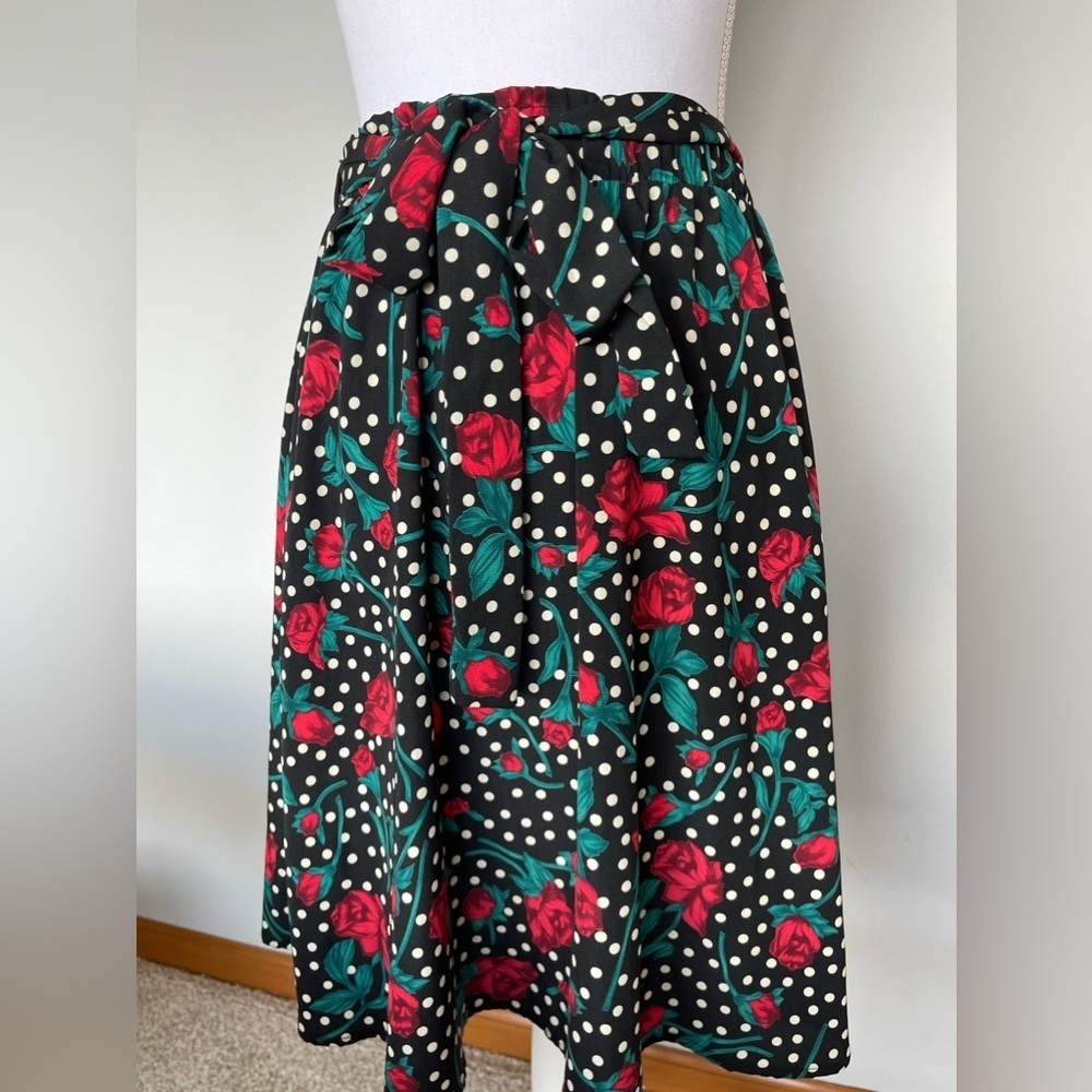 Rose Polka Dot Skirt | Size M | EUC - Picture 5 of 8